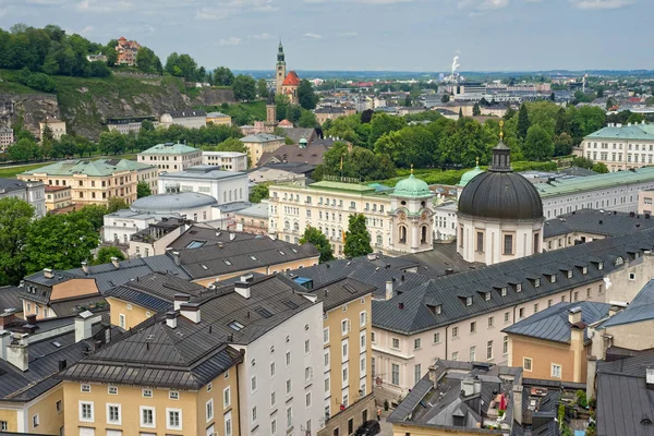 Salzburg Avusturya Mayıs 2019 Kapuzinerberg Kuzeyinden Bir Manzara Eski Ikiz — Stok fotoğraf