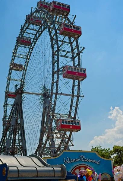 Vienna Austria June 2019 Historic Giant Wheel Riesenrad Has Stood — Stock Photo, Image