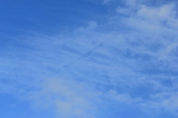 Esta Nube Blanca Cielo Azul Que Tomé Principios Del Invierno —  Fotos de Stock