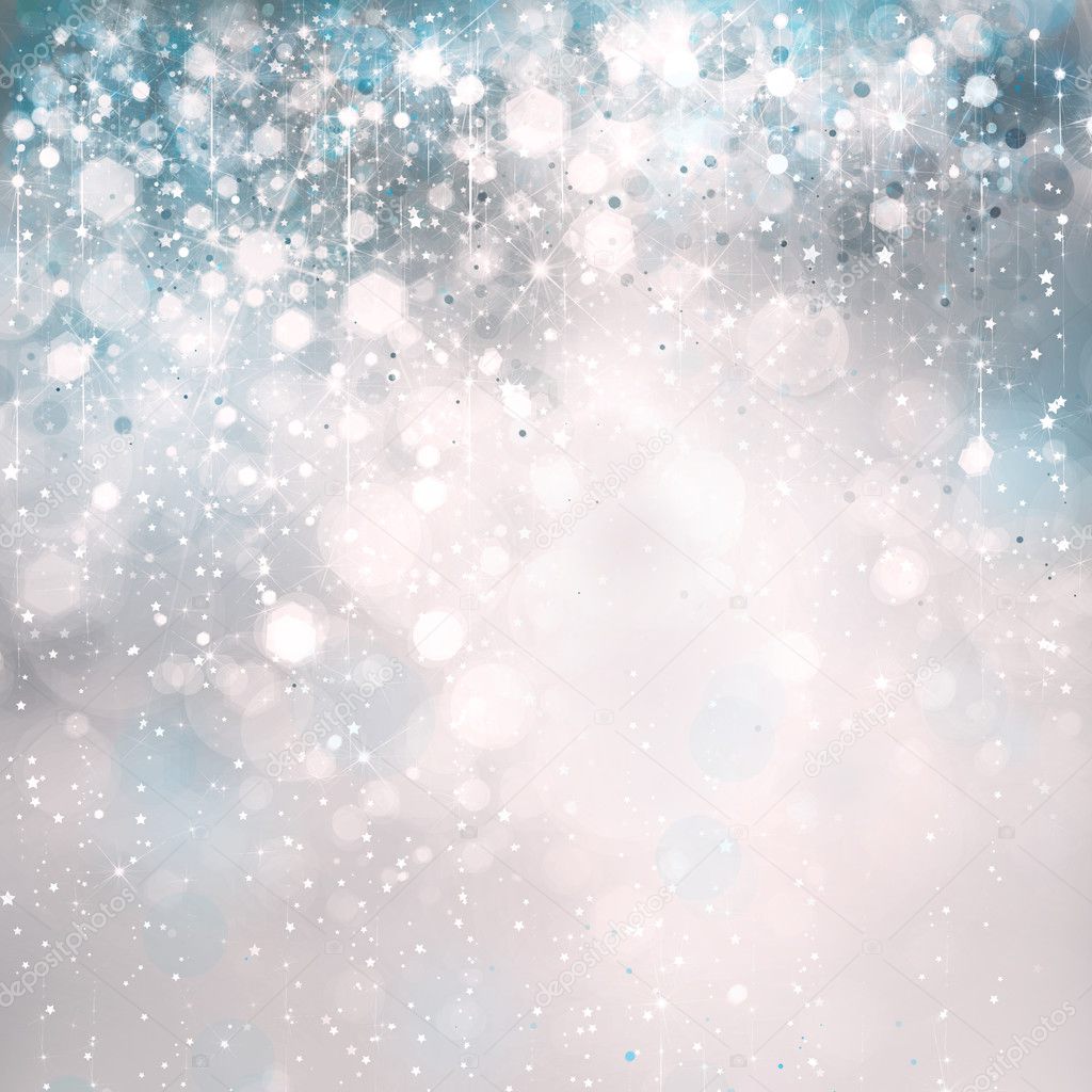 Abstract blue sparkle  background.