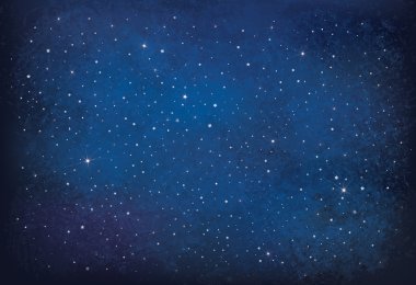 Vector night starry sky background. clipart