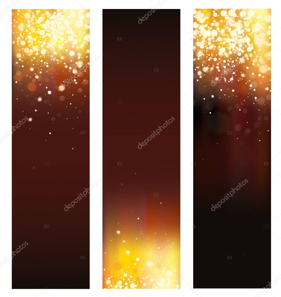 abstract banners set