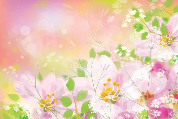 Voorjaar bloemen achtergrond — Stockvector