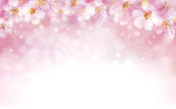 Bloeiende sakura boom — Stockvector