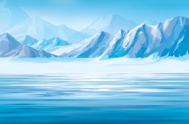  kar Dağları arka plan.