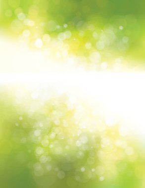 Yeşil bokeh ışıklar 