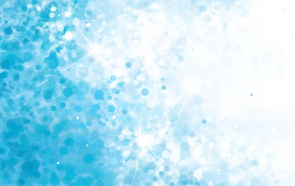 Bokeh blanc et bleu — Image vectorielle