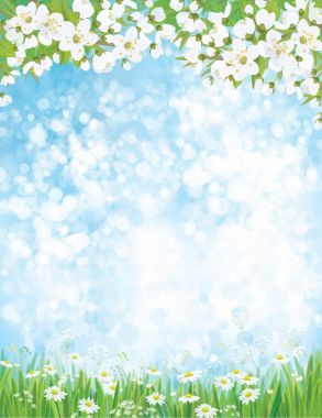 Mavi doğa arka plan.