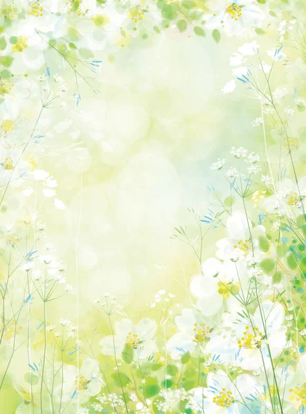 Fondo floral de primavera. — Archivo Imágenes Vectoriales