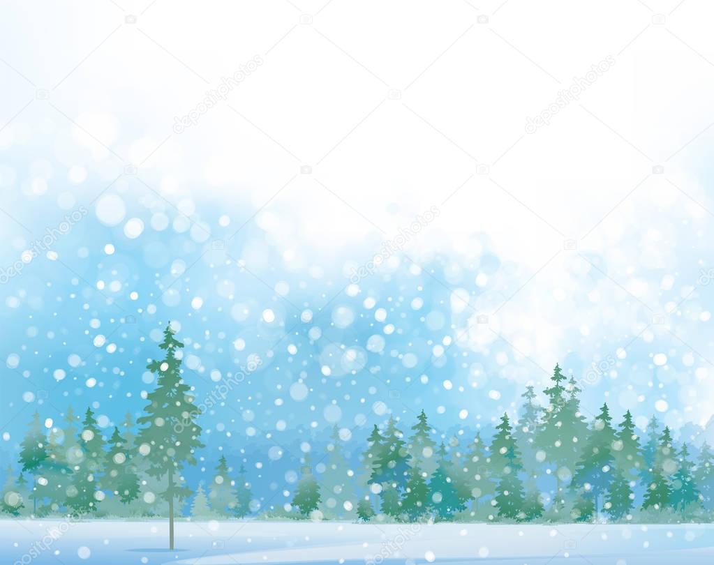 winter  snow background