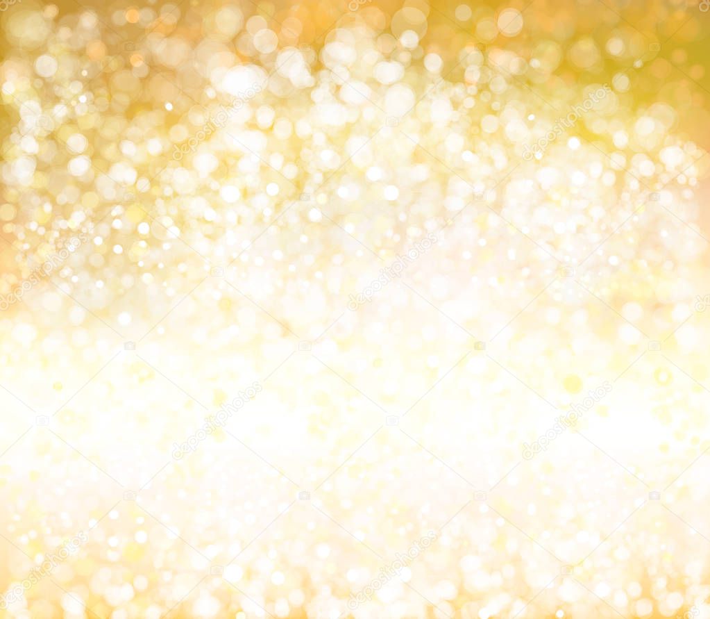 bokeh, sparkle, golden background.