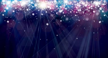 renkli Bokeh ışıkları 