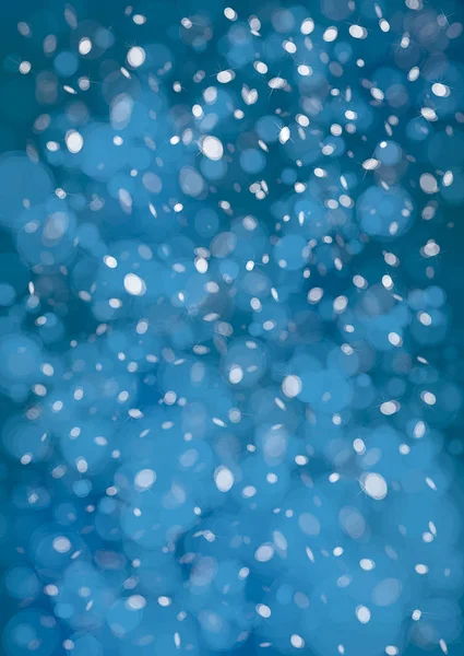 Голубое небо со снежинками — стоковый вектор
