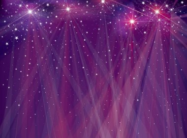 Parlak yıldız ve ışıklar