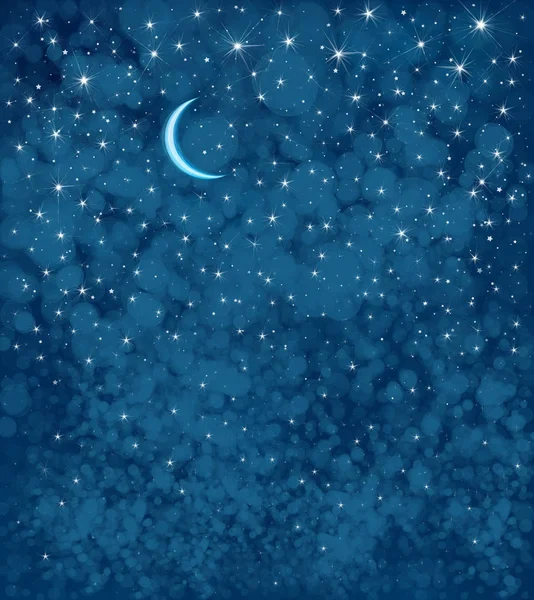 Έναστρη νύχτα ουρανό — Διανυσματικό Αρχείο
