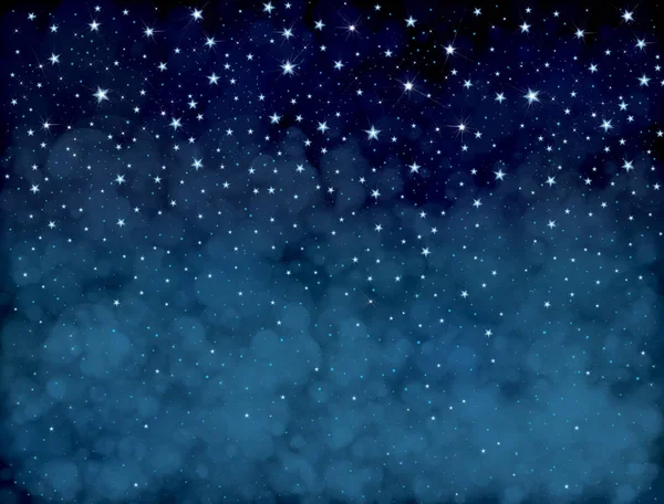 Stjärnklar natthimmel — Stock vektor