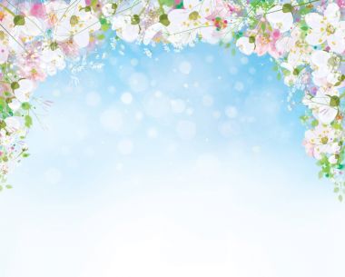 Bahar çiçeği arkaplanı.