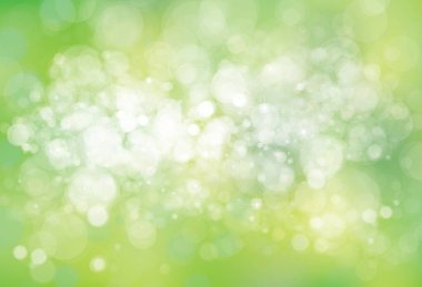 Yeşil bokeh ışıklar