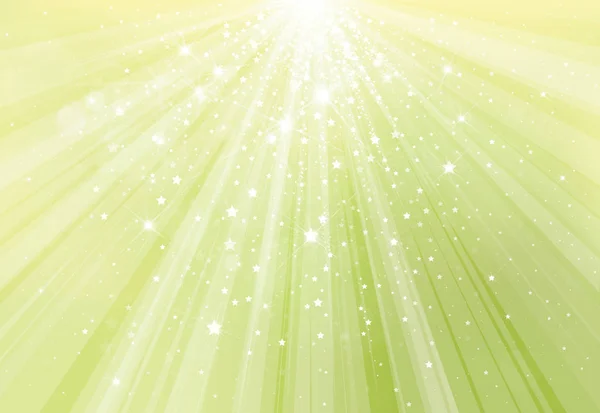 光線、星と光と春の背景 — ストックベクタ