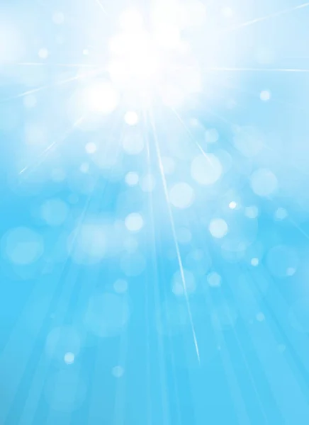 Fond Lumières Vectorielles Bleues Fond Ciel — Image vectorielle