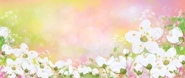 Vector spring, floral background. — Stock Vector