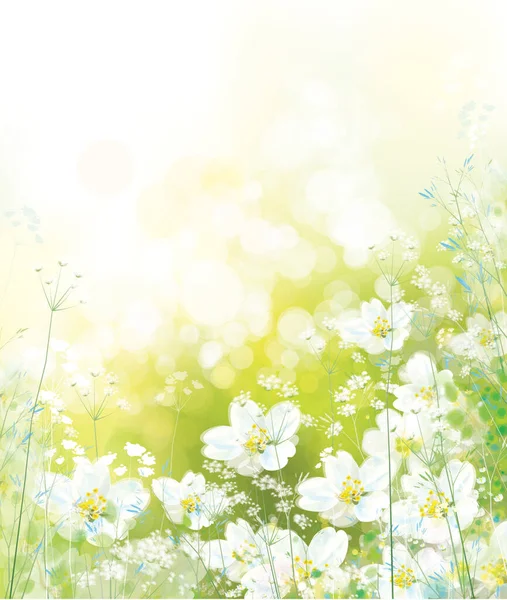 Vector spring, floral background. Nature background. — Stock Vector