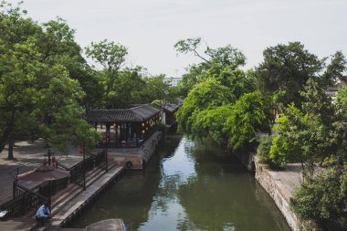 Nanxun Eski Kasabası 'ndaki nehir.