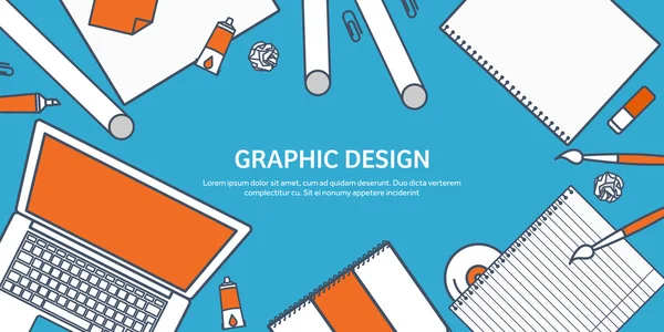 Illustrazione vettoriale. Studio e istruzione. Stile piatto foderato. Conoscenza, informazione. Processo di apprendimento scolastico.Corsi online . — Vettoriale Stock