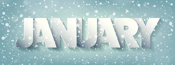 Winter Kerstmis, xmas nieuwjaarskaart. Typografie. Holidays.January. — Stockvector