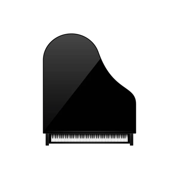 Vector illustration. Musical background. Piano key, keyboard. Melody. Instrument. — Stock Vector