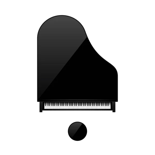 Vector illustration. Musical background. Piano key, keyboard. Melody. Instrument. — Stock Vector