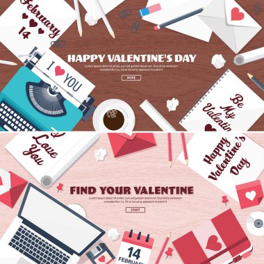 Düz arka plan daktilo ile. Aşk, kalpleri. Sevgililer günü. Benim sevgilim olmak. 14 Şubat. Vektör çizim. Tatil.