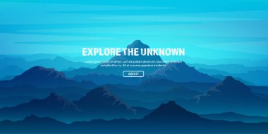 Dağ ve orman. Vahşi doğa manzara. Seyahat ve macera. Panorama. Ormana doğru. Ufuk çizgisi. Ağaçlar, sis, ahşap. Arka planlar se