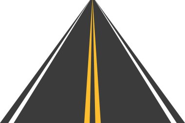 Yol, asfalt ile sokak. Otoban. Taşıma için yol. Isolated.Speedway.Vector illüstrasyon.