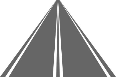 Yol, asfalt ile sokak. Otoban. Taşıma için yol. Isolated.Speedway.Vector illüstrasyon.