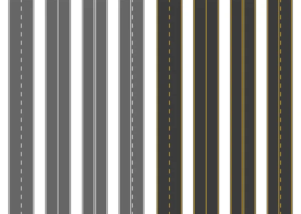 Straße, Straße mit Asphalt. Autobahn. Weg für den Transport. isolated.speedway.vector Abbildung. — Stockvektor