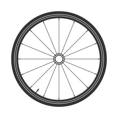 Bisiklet tekerleği sembolü, vektör. Bisiklet lastik. Dağ lastik. Vana. Fitness cycle.Mtb. Bbes25ak.