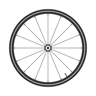 Bisiklet tekerleği sembolü, vektör. Bisiklet lastik. Dağ lastik. Vana. Fitness cycle.Mtb. Bbes25ak.