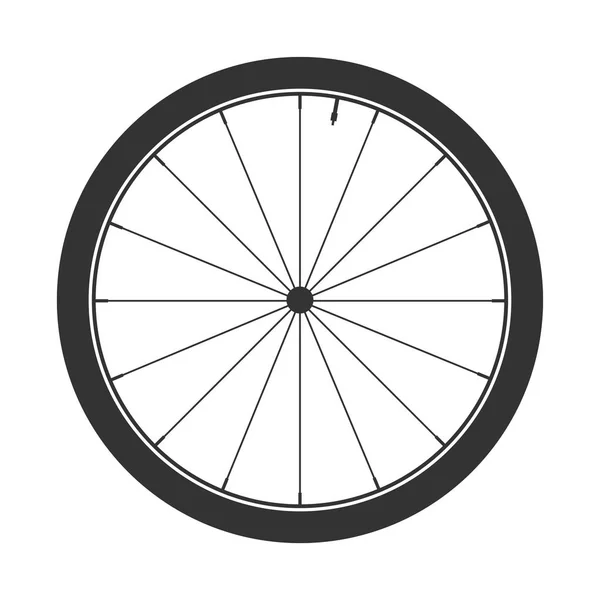 自行车车轮元件、 向量。自行车的橡胶。山轮胎。阀门。Cycle.Mtb.登山健身. — 图库矢量图片