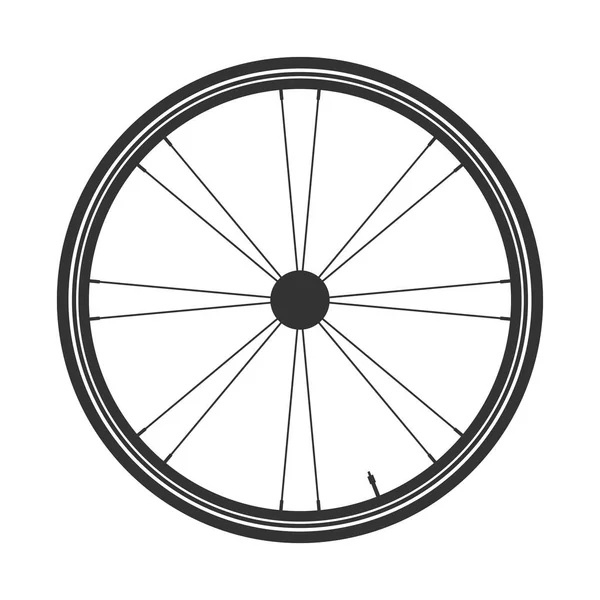 自行车车轮元件、 向量。自行车的橡胶。山轮胎。阀门。Cycle.Mtb.登山健身. — 图库矢量图片