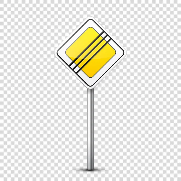 Straßenschilder sammeln sich isoliert auf transparentem Hintergrund. road traffic control.lane usage.stop and yield. Regulierungssignale. Kurven und Kurven. — Stockvektor