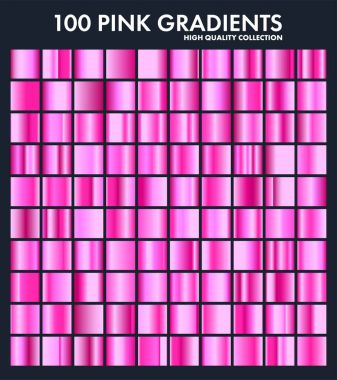 Pembe krom gradyan, desen, şablonu ayarlayın. Tasarım, kaliteli degradeler topluluğu için renkleri seviyorum. Metalik doku, parlak metal arka plan. Metin, mockup, afiş, şerit için uygundur.