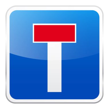 Beyaz zemin üzerine mavi yol işaret. Yol trafik kontrolü. Lane kullanım. Düzenleyici işareti. Sokak.