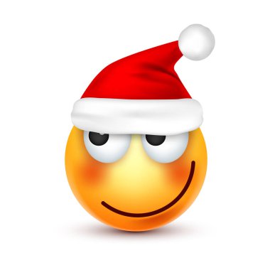 Noel şapka ve smiley