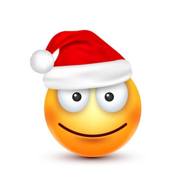 Noel şapka ve smiley