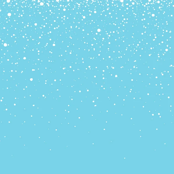 Neige avec flocons de neige. Fond d'hiver pour Noël ou Nouvel An. Effet neige tombante. Tempête de gel, chutes de neige, glace . — Image vectorielle
