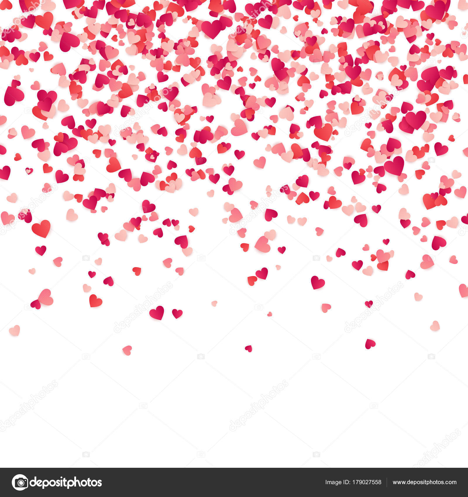 White and Pink Paper Confetti Red 