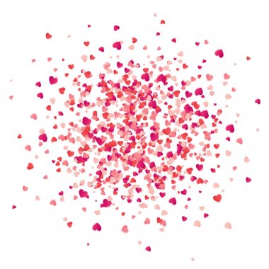 Sevgililer günü kırmızı arka plan ile kalpleri. Aşk sembolü. 14 Şubat. Seni seviyorum. Benim sevgilim olmak. Kalp konfeti.