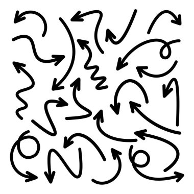 Siyah El Okları Beyaz Arkaplanda Ayarlandı. Ok, İmleç Simgesi. Vektör Noktaları Koleksiyonu. Geri, Sonraki Web Sayfası İşareti. 