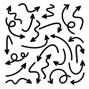 Siyah El Okları Beyaz Arkaplanda Ayarlandı. Ok, İmleç Simgesi. Vektör Noktaları Koleksiyonu. Geri, Sonraki Web Sayfası İşareti. 